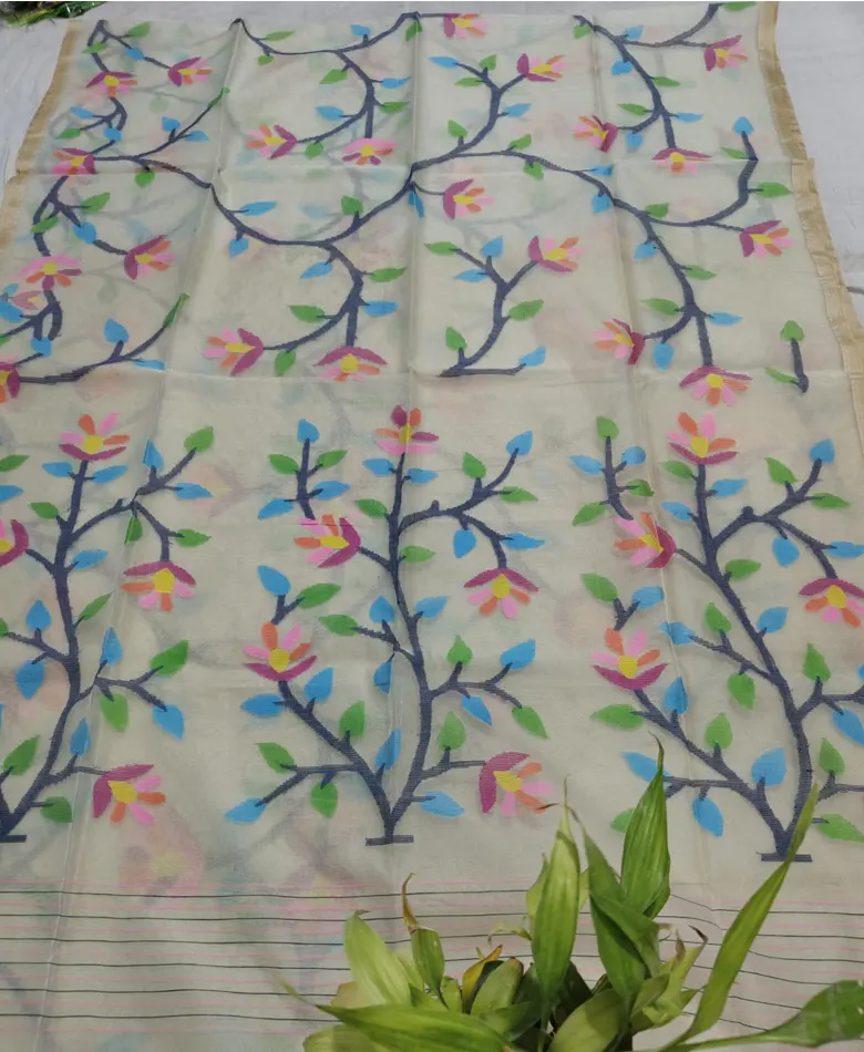 Pure Muslin Saree